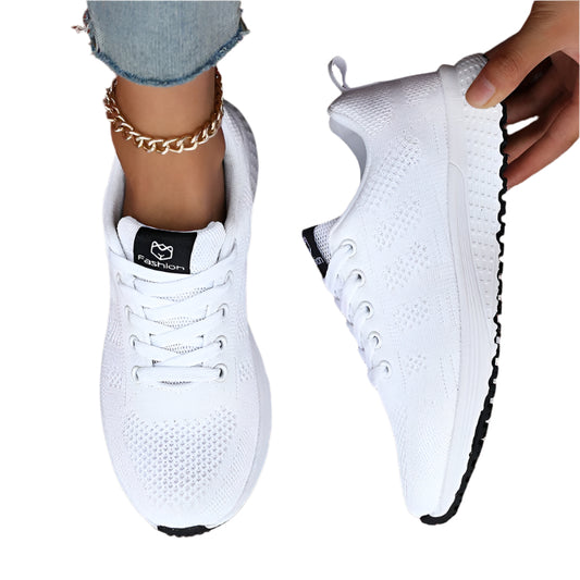 Breathable Mesh Platform Sneakers