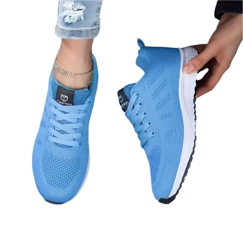 Breathable Mesh Platform Sneakers